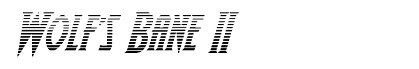 Wolf's Bane II font preview