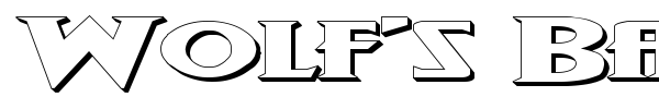 Wolf's Bane font preview