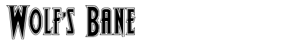 Wolf's Bane font preview