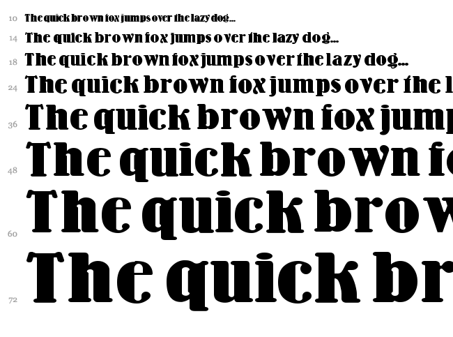 Wooden Nickel Black font waterfall