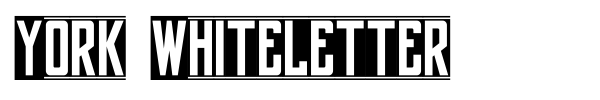 York Whiteletter font