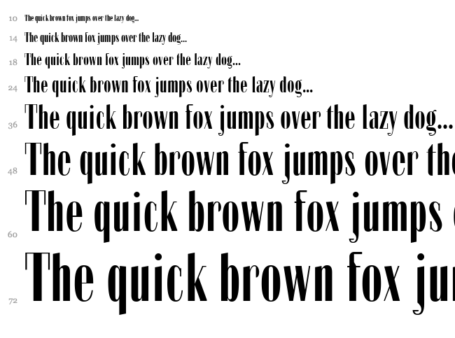Zabatana Poster font waterfall