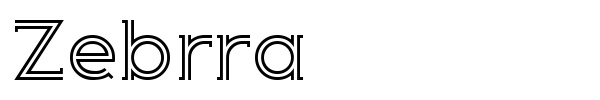 Zebrra font