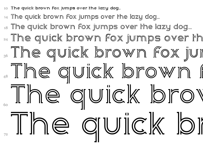 Zebrra font waterfall