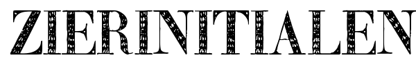 Zierinitialen font