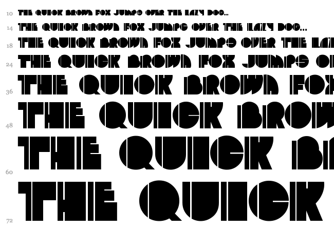 Zoot Allures font waterfall