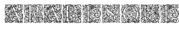 Arabesque Initialen font