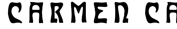 Carmen Caps font preview