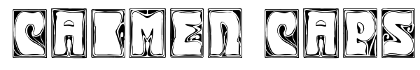 Carmen Caps font preview