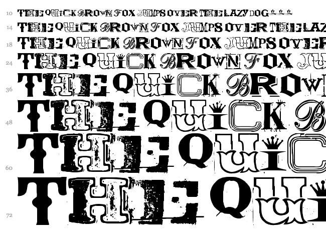 Coolector font waterfall