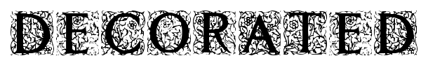 Decorated Roman Initials font