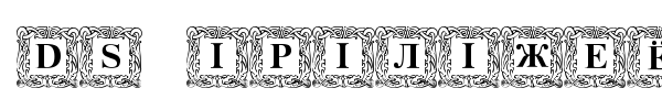 DS Initials font