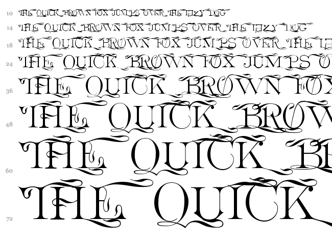 Euclid CP font waterfall