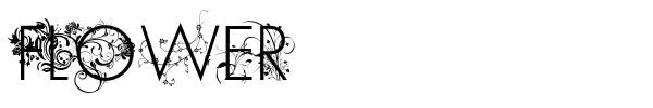 Flower font