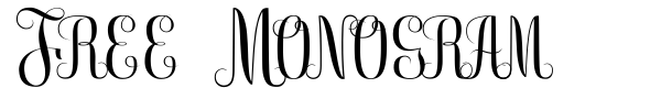 Free Monogram font