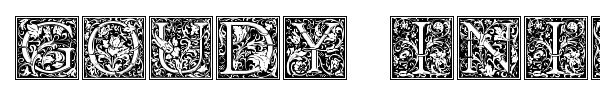 Goudy Initialen font