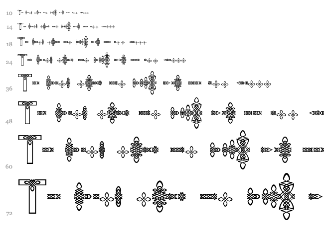Helveticialien font waterfall