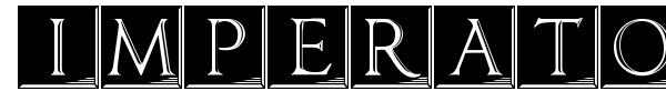 Imperator Plaque font