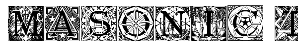 Masonic Tattegrain font