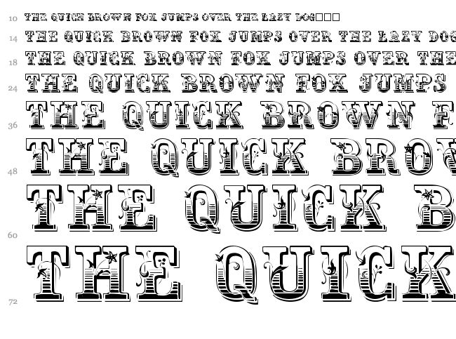 Max Initiale font waterfall