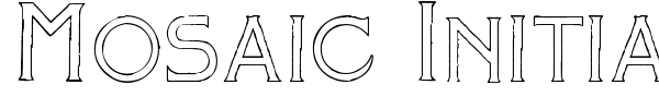 Mosaic Initials font preview