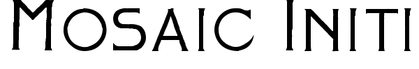 Mosaic Initials font preview