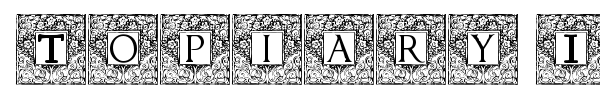 Topiary Initials font