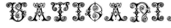 Vaticanian Initials font