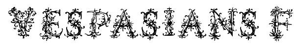 Vespasians Florials font