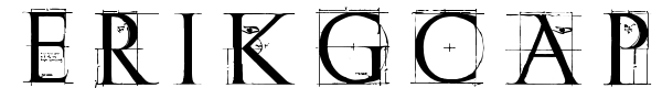 ErikGCaps font preview