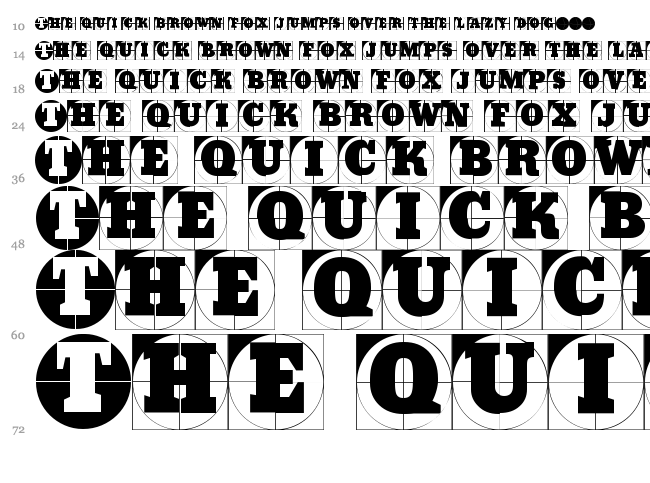 Grid Concrete font waterfall