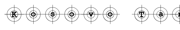 Kosovo Target font