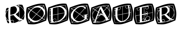 Rodgauer font