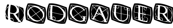 Rodgauer font preview