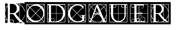 Rodgauer font preview