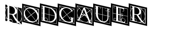 Rodgauer font preview