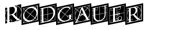 Rodgauer font preview