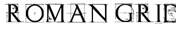 Roman Grid Caps font preview