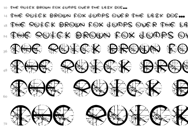 Stargazer font waterfall
