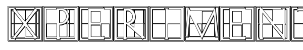 XperimentypoThree font preview