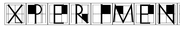 XperimentypoThree font preview