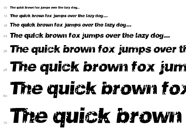 106 Beats That font waterfall