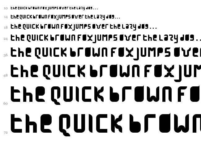 1945 font waterfall