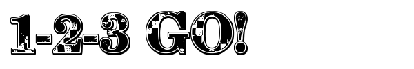 1-2-3 GO! font
