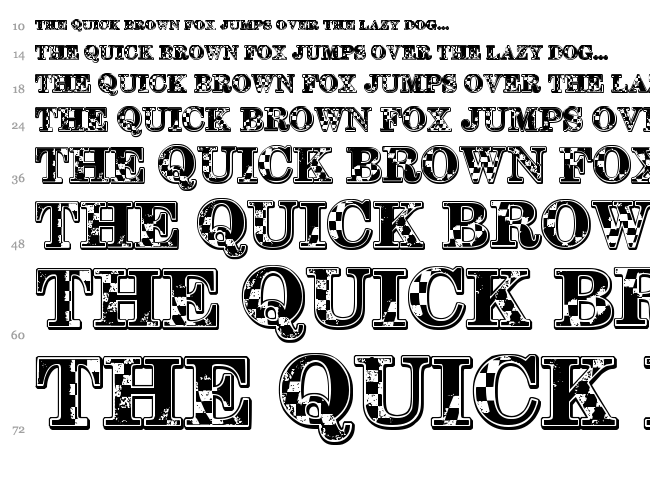 1-2-3 GO! font waterfall