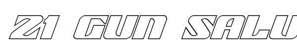 21 Gun Salute font