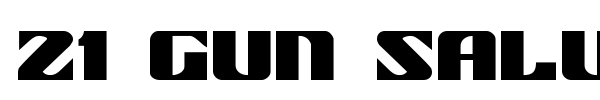 21 Gun Salute font preview