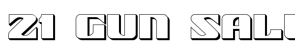 21 Gun Salute font preview
