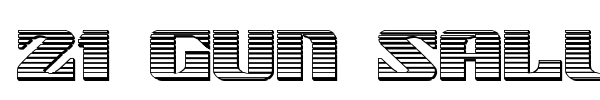 21 Gun Salute font preview