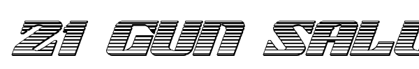 21 Gun Salute font preview